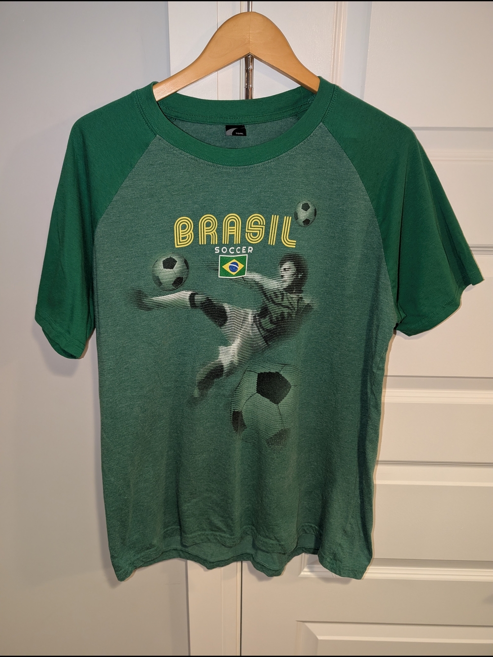 Vintage Brazil Brasil Soccer Graphic Tee - World Cup